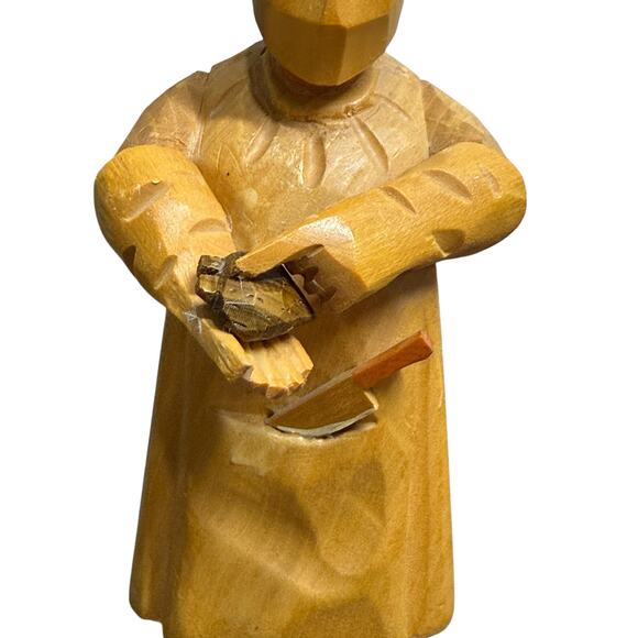 Vintage ANRI Figure Surgeon Cardiologist Wood Carving Handcrafted Italy Doctor - Picture 9 of 14
